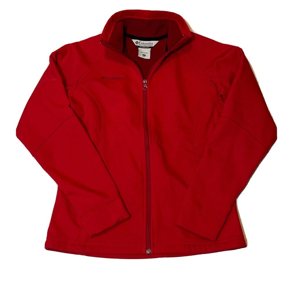 Columbia Misses S Polyester Jacket Red - Picture 1 of 5